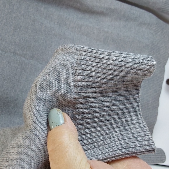 Victor Alfaro - Mens Gray 100% Wool Turtleneck  Sweater Neutral Sz.Large - Picture 4 of 8